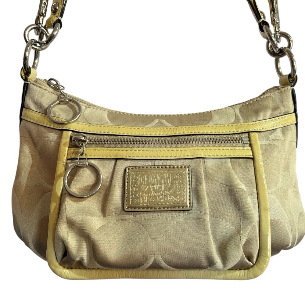 Coach Poppy Signature C Groovy Shoulder Bag Khaki/Gold F14562